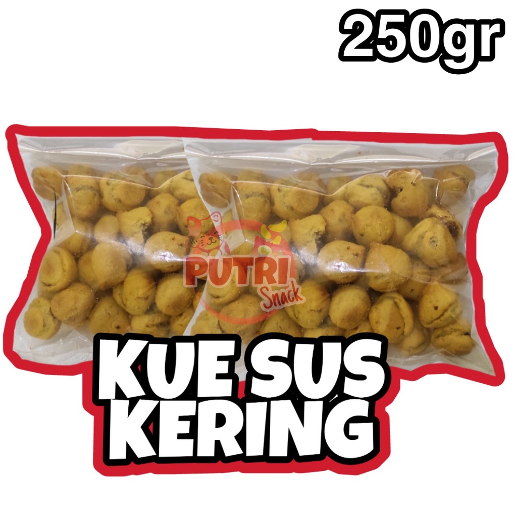 SUS KERING COKELAT 250GR / SOES KERING COKELAT / SUS ANEKA RASA