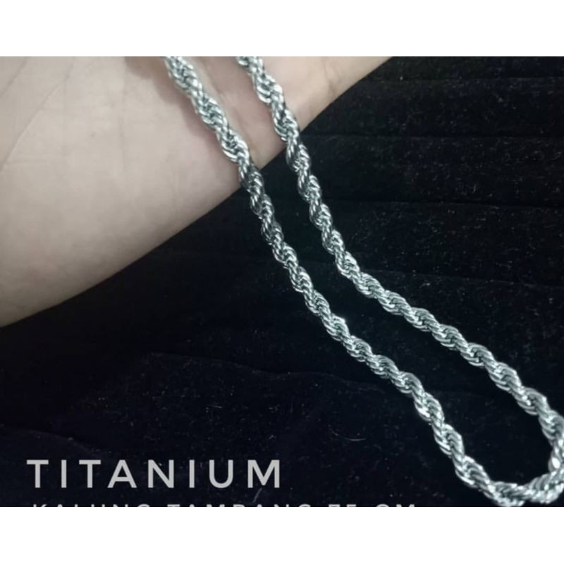 KALUNG TITANIUM PRIA MODEL TAMBANG ORIGINAL KALUNG PRIA ANTI KARAT KALUNG COWOK KALUNG TITANIUMCOWOK