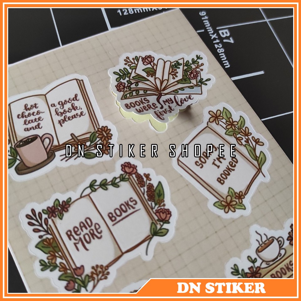 

Stiker kertas gambar buku 1 lembar aesthetic jurnal stiker aksesoris cutting stiker jurnal