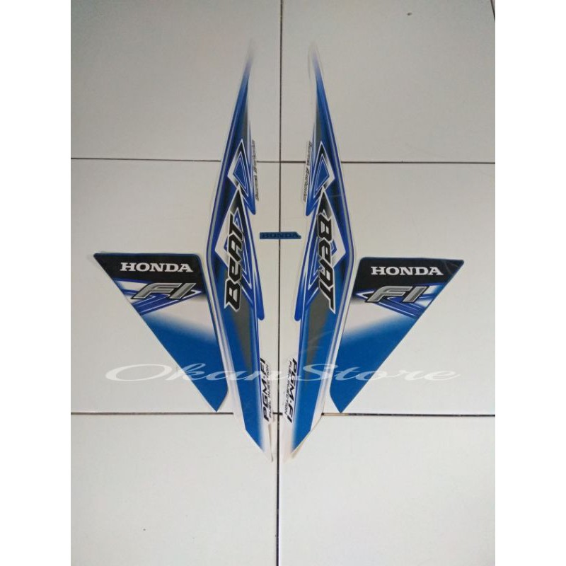 sticker beat fi/striping beat fi 2013 putih biru