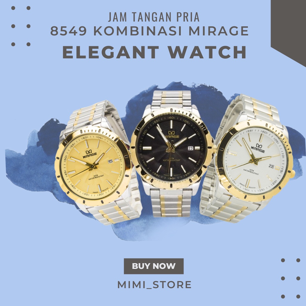 Jam Tangan Pria Mirage 8549 Kombinasi Original