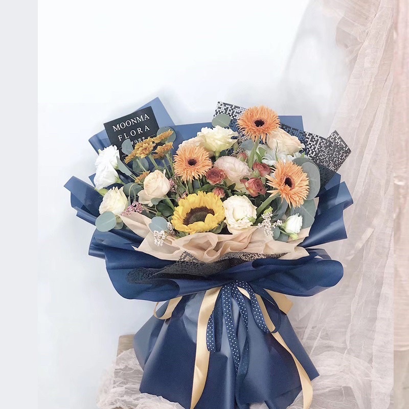 

FLOWER WRAPPING NEW FULL COLOR OPP WATERPROOF CELLOPHANE KERTAS BUKET BUNGA