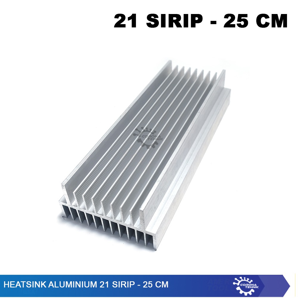 Heatsink 21 Sirip - 25 cm Aluminium