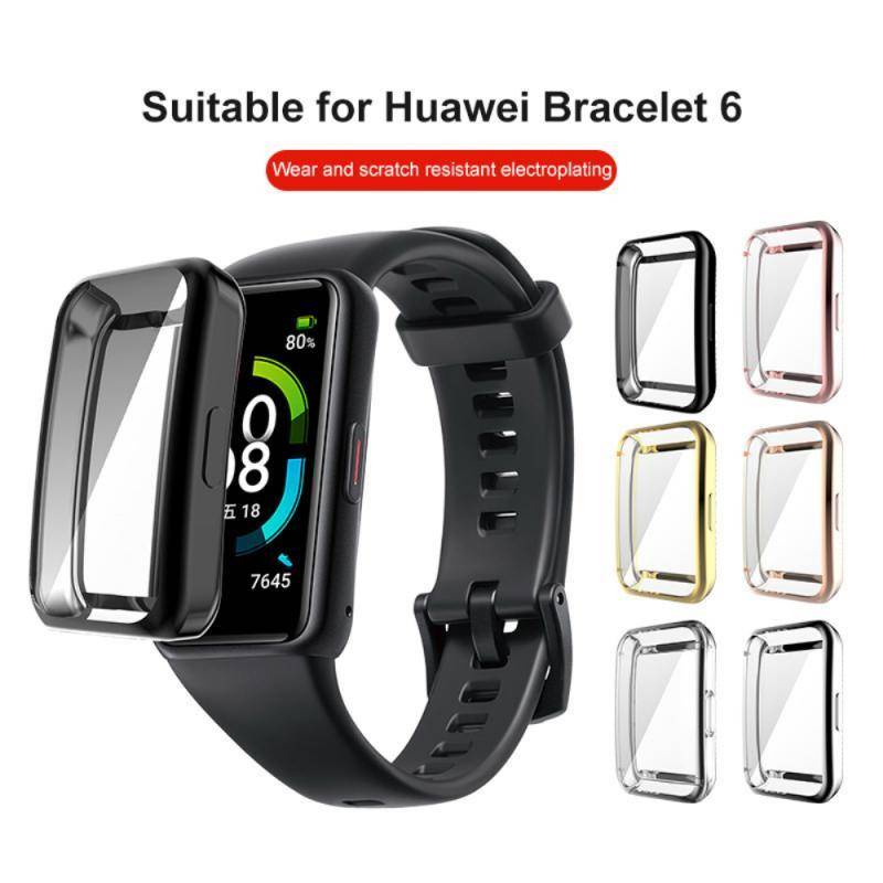 Soft Case Pelindung Layar Full Screen Untuk Huawei Honor Band 6 Pro Watch Fit Es Strap Band 6