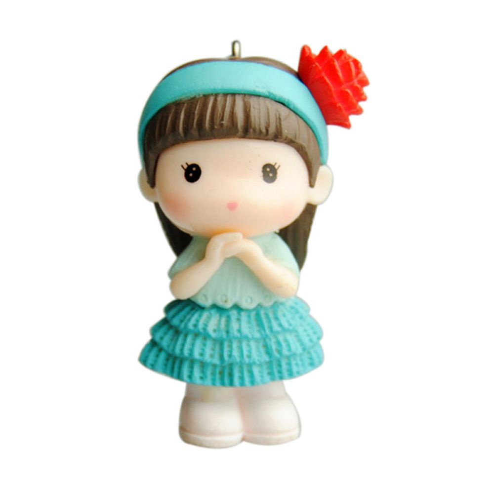 REBUY Kawaii Resin Craft People Mini Ornaments Miniature Bonsai Figurine DIY Fairy Garden Decoration Girl Pretty Cute Statue Landscape Accessories