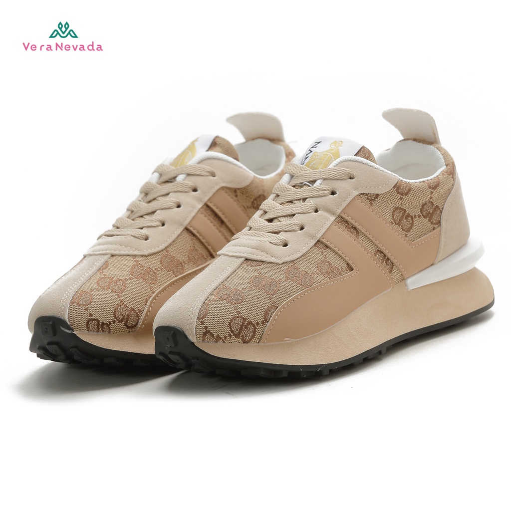 Vera Nevada Sepatu Sneakers Wanita Sport Shoes VN1211-KHAKI