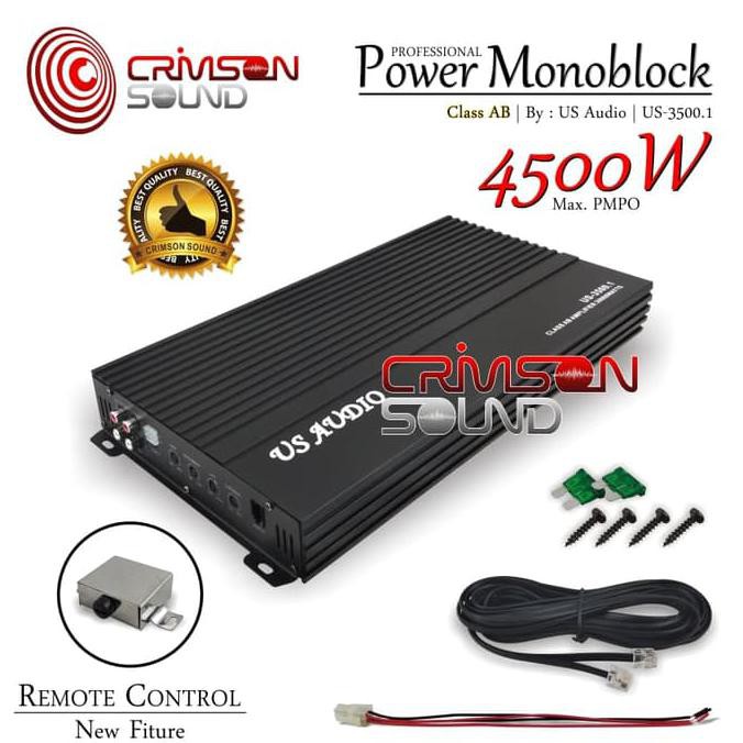 POWER MONOBLOCK Class AB 4500 Watt US audio US-3500.1