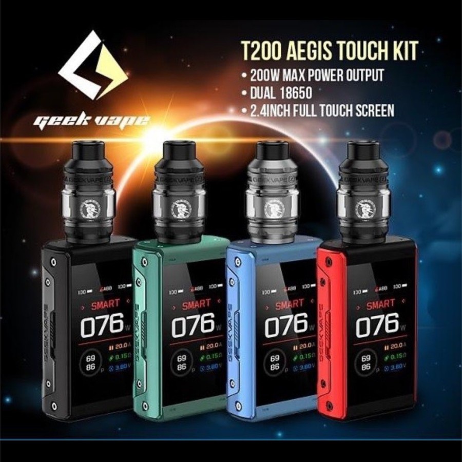 GEEKVAPE T200 MOD KIT AEGIS GEEKVAPE TOUCH SCREEN KIT AUTHENTIC