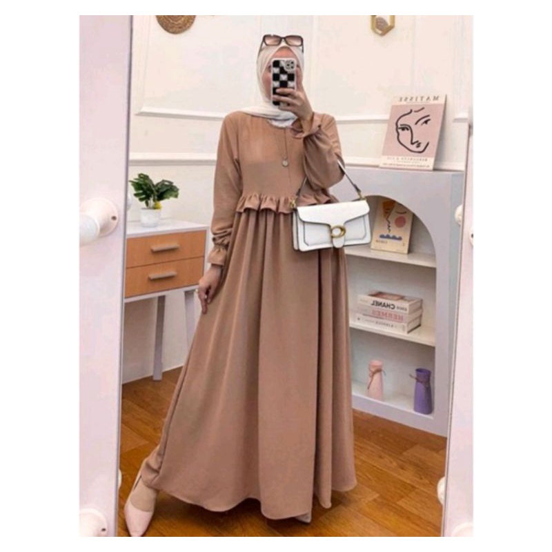 GAMIS CRINGKLE AIRFLOW BUSUI / BAJU MUSLIM GAMIS KONDANGAN