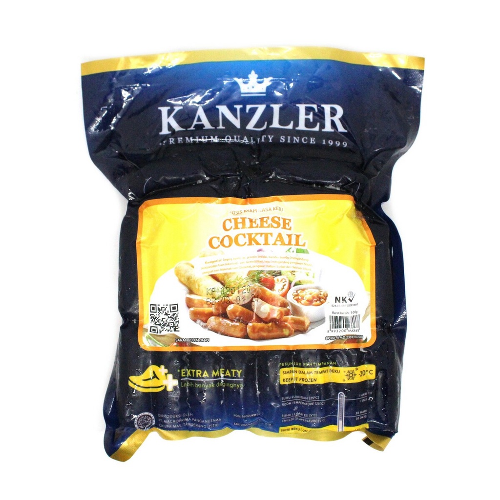 

Kanzler Cheese Cocktail Sausage Sosis Keju Premium