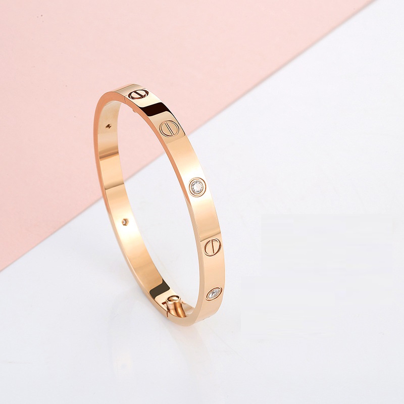 Gelang Wanita Model Premium Rose Gold dengan Baja Bracelet-7