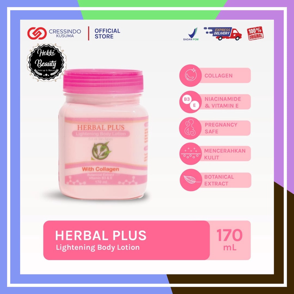 Herbal Plus Lightening Body Lotion with Collagen 170ml