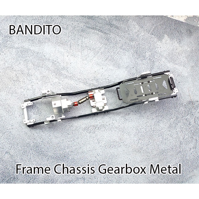 Bandito Frame Chassis Front Gearbox Metal Axial SCX10 SCX10ii Skala 1/10 WB 313mm