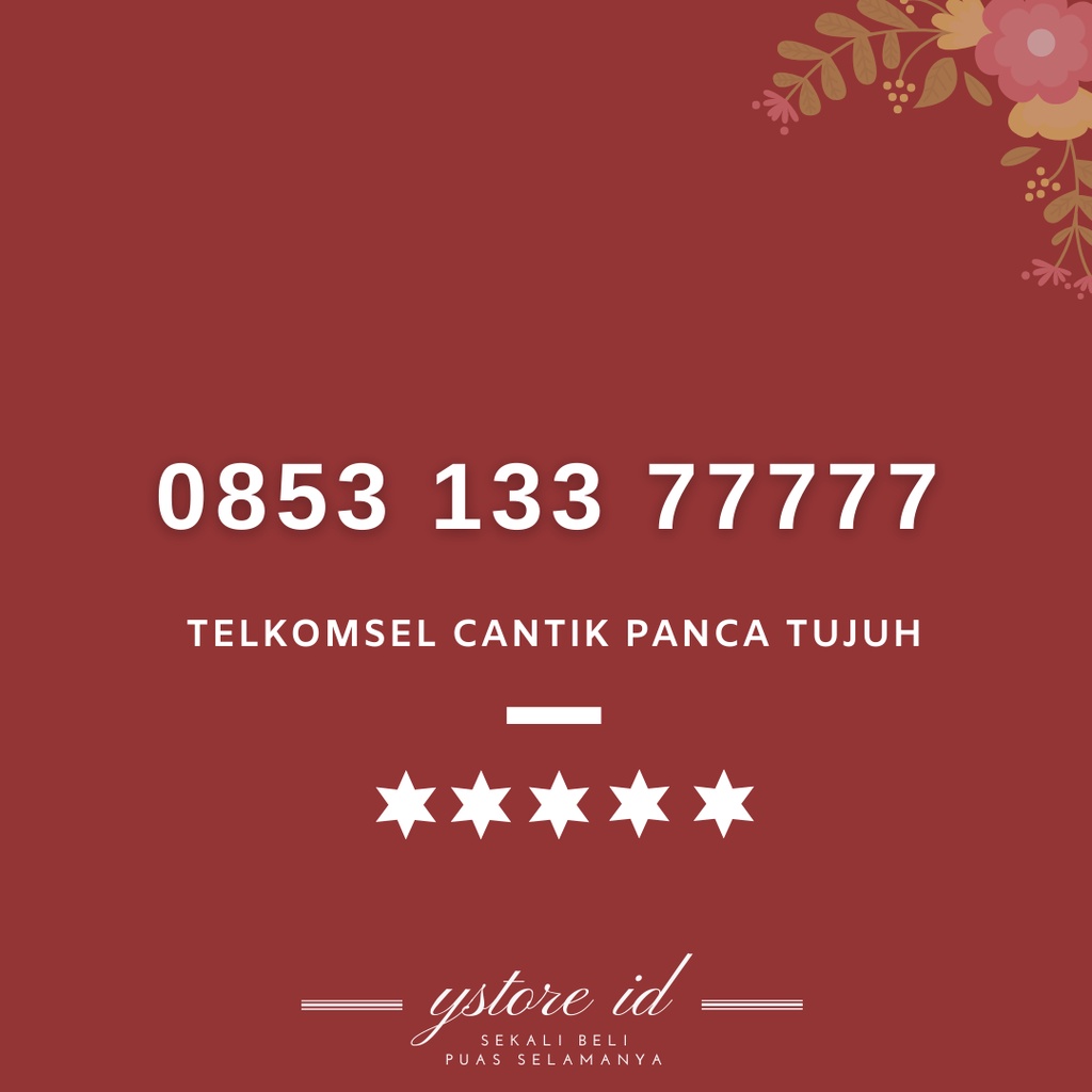 Angka Rapi | NOMOR CANTIK TELKOMSEL 77777 KARTU PERDANA AS NOMER SERI UJUNG EKOR 7777