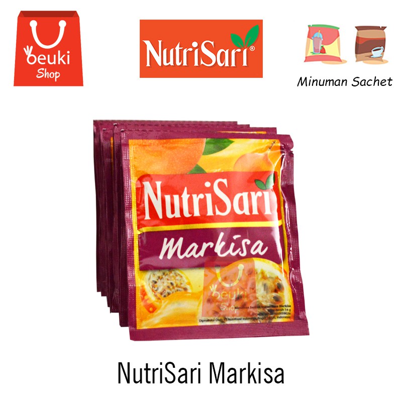 

Nutri Sari Minuman Sachet Rasa Markisa - 10pcs x 14gr