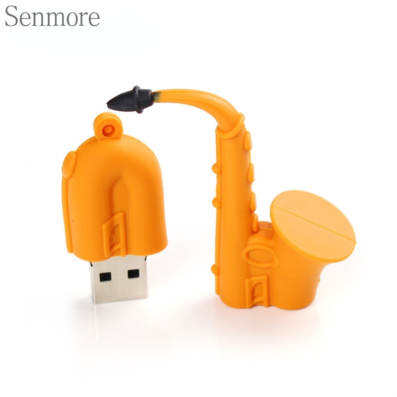 Lucu 2.0 USB Flash Drive 32g Konser Saxophone Pen Drive 1GB 8GB16GB 64G 128G Kreativitas Flashdisk Jempol Memory Stick Storage Disk Dalika