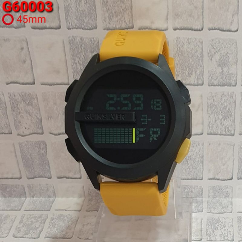 Jam tangan pria Quiksilver drone digital rubber Silicone murah