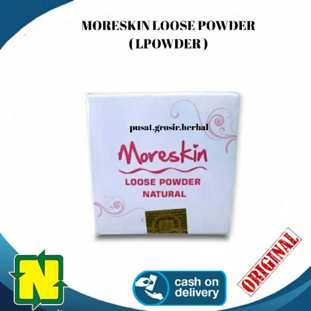 COD / Bedak tabur untuk kulit berminyak Moreskin Loose Powder NASA / Moreskin Nasa / Bedak