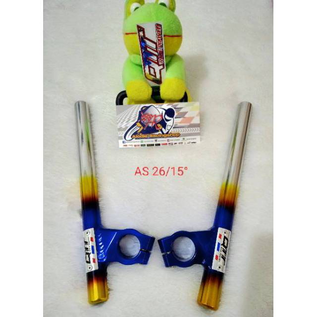 Stang QTT twotone - stang jepit QTT as 26 - 15 derajat titanium