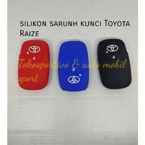 Sarung silikon kondom casing kunci remote Toyota Raize  Avanza Veloz 2022 hitam merah biru