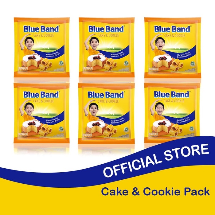 

butter-mentega- blue band cake and cookie margarine sachet 200gr isi 6 -mentega-butter.