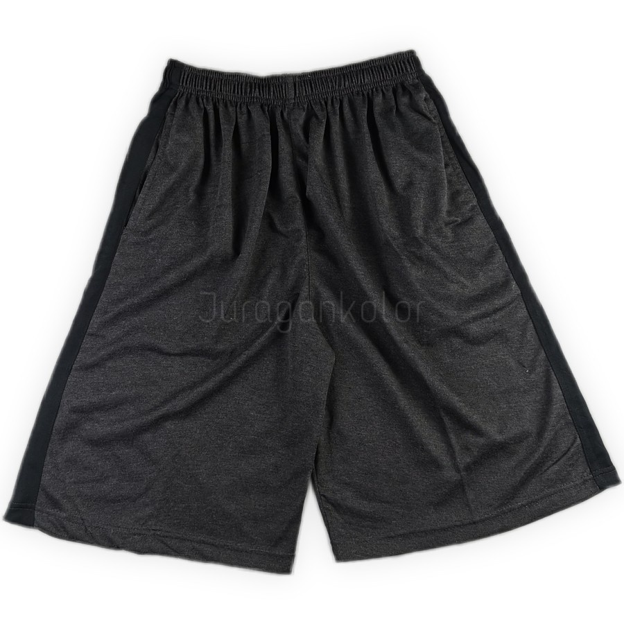 Celana Pendek Pria Santai Kombinasi Kolor Cowok Kaos Baby Terry List