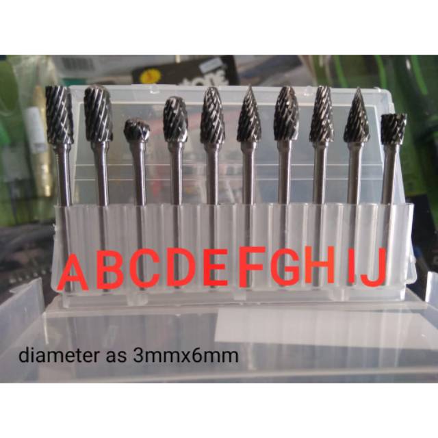 Mata tuner 3mm / mata bor tuner / mata porting mini grinder 1 biji uk 3x6mm