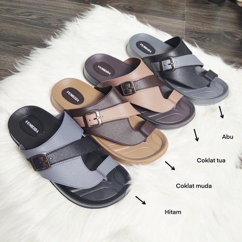 SANDAL LAKI-LAKI JEPIT JEMPOL YUMEIDA GT20012 L SIZE 38-43 SANDAL SELOPA LAKI-LAKI TERLARIS