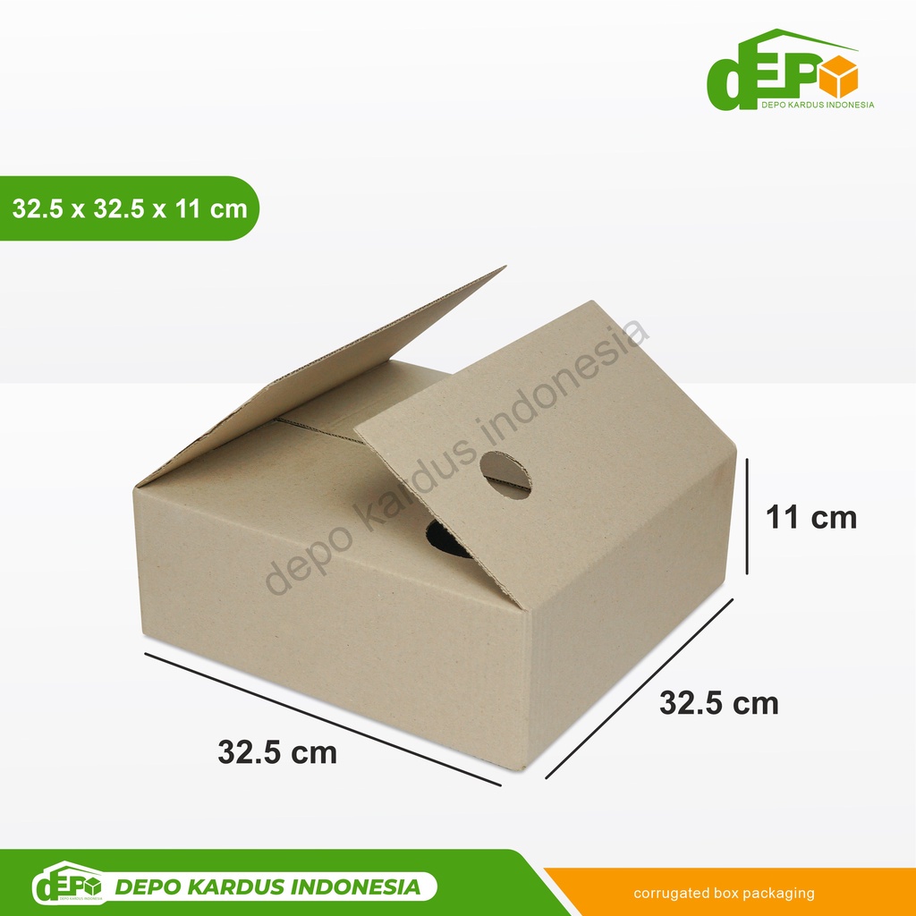 Depo Box 32,5x32,5x11 cm (MZK) Kardus/Karton/Polos/box normal