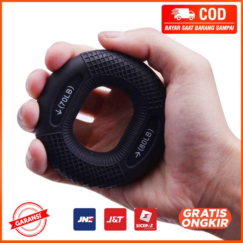 Silicone Ring Hand Grip Olahraga Finger Power 70 80LB