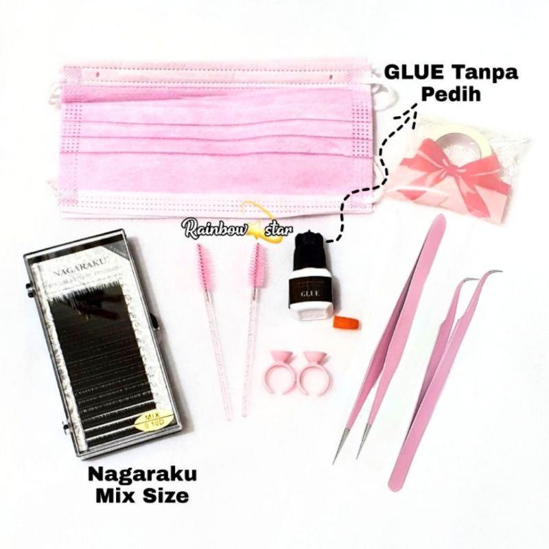 Paket Eyelash Extension / Paket Pasang Tanam Bulumata