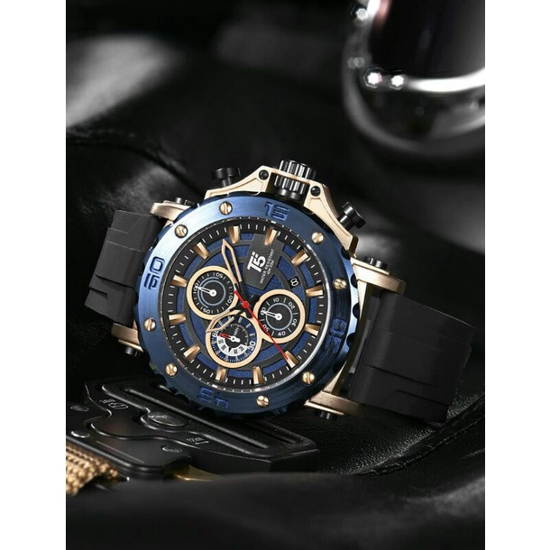 JAM TANGAN PRIA ORGINAL T5 H3865 G CHRONOGRAPH WR30M PLUSBOX PAPERBAG T5 ORI