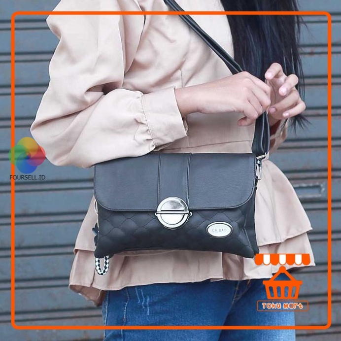 CallaBag - Tas Sling Bag Wanita Hitam - Tas Wanita Tas Selempang Fashion Wanita Produksi Bandung LA4