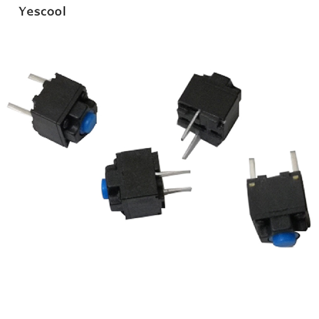 Yescool 10pcs Saklar Micro Switch Tekan Ukuran 6x6 X 7.3mm