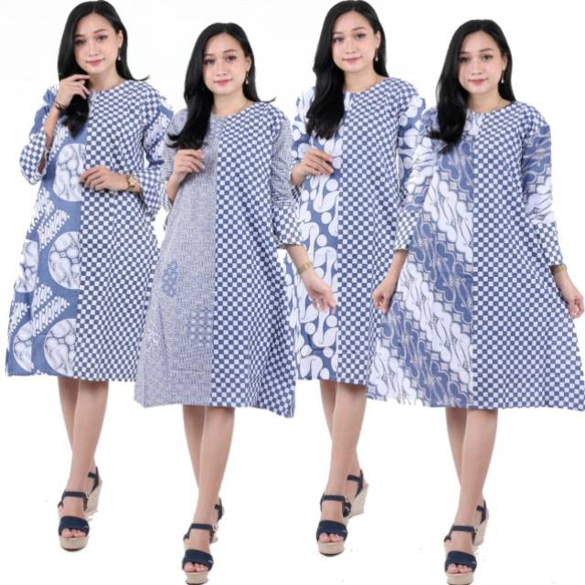 TUNIK BATIK terlaris ATASAN WANITA TUNIK SERUT KATUN PEKALONGAN