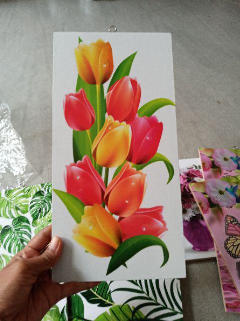 Hiasan Dinding Walldecor Pajangan Dinding Shabby Chic Tulip Wp 26