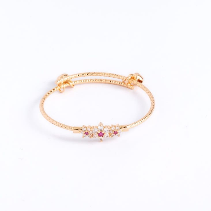 Gelang Wanita dewasa permata zircone anti karat dan kupu-kupu/gelang bangle anak berlian murah/adjustable bracelet/Anti karat