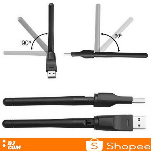 BELANJA MURMER USB Dongle Wifi Wireless Adapter Receiver Komputer PC Laptop Set Top Box MT 7601 150M