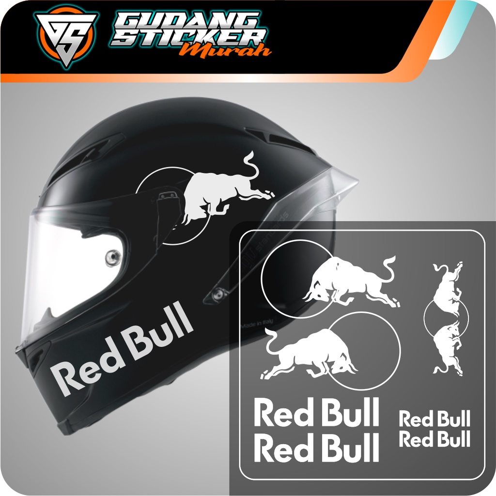 STIKER CUTTING HELM EDISI REDBULL