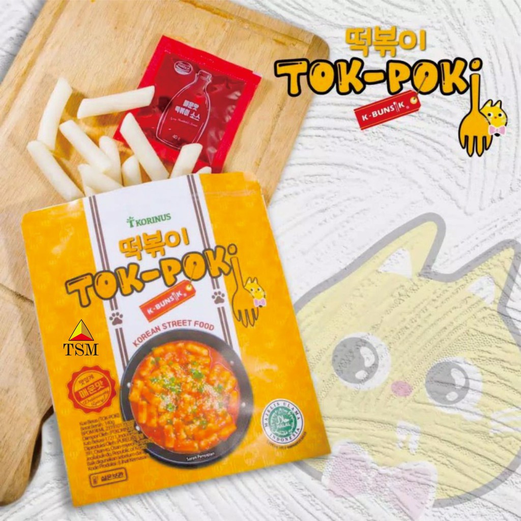 

K-BUNSIK TOK-POKI 140gr / ORIGINAL, SPICY CHEESE, MILD / RICE CAKE KHAS KOREA