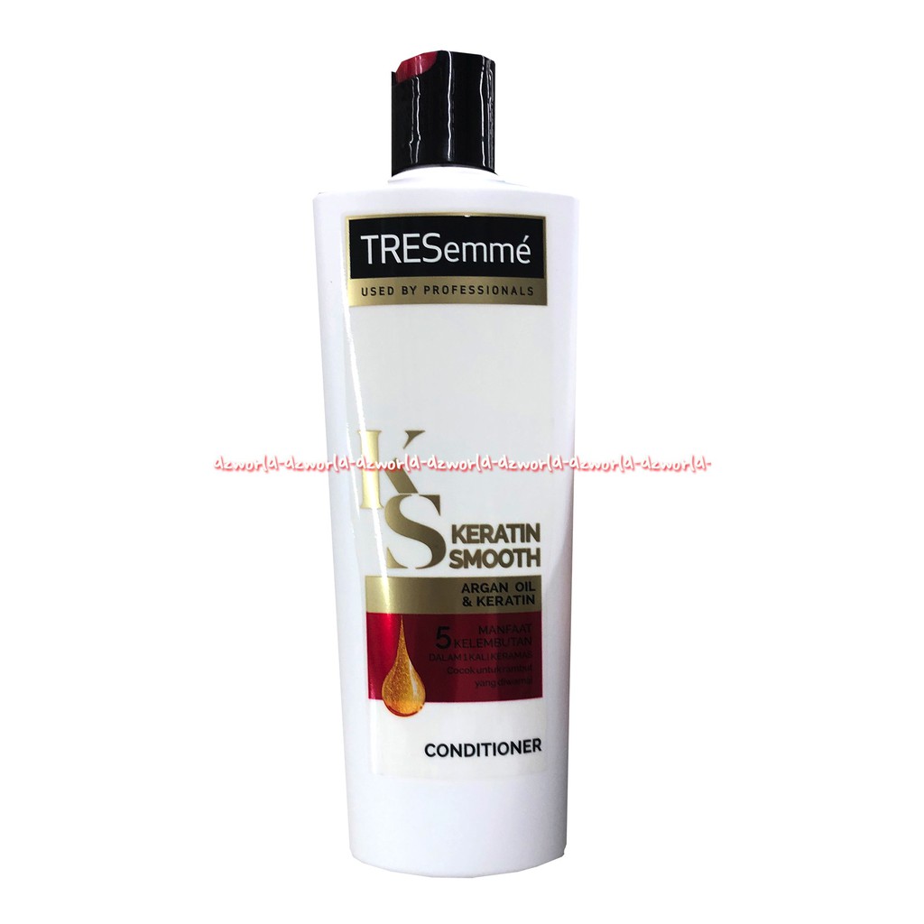 Tresemme Keratin Smooth 340ml Shampoo Conditioner treseme konditioner maroon