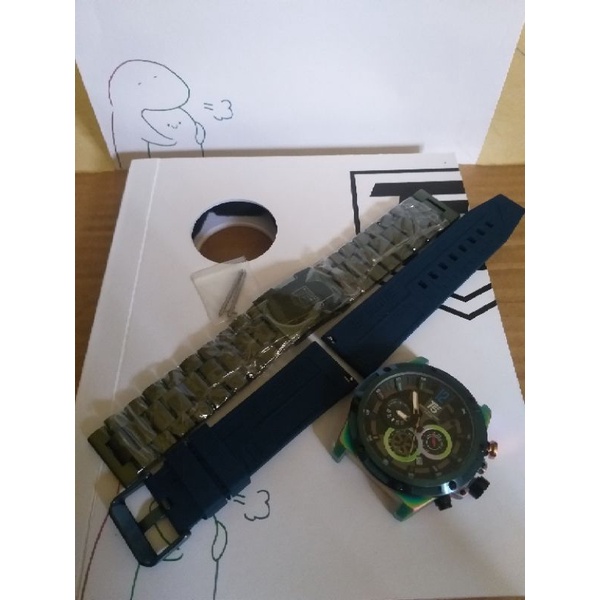 Jam Tangan Pria T5 H 3867 H 3706 ORIGINAL 1 Set FREE Strap Rubber