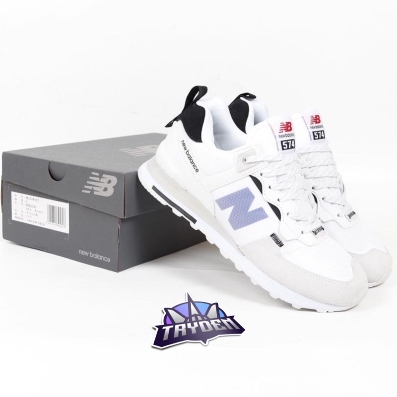 New Balance 574 White Grey Blue
