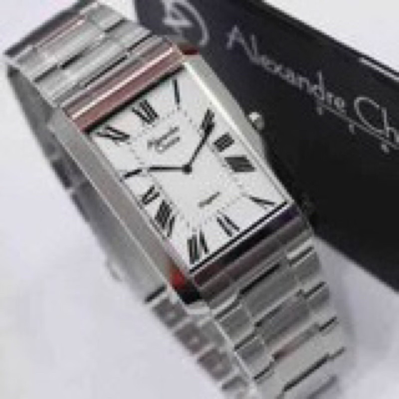 Jam Tangan Pria Alexandre Christie AC 8378  AC8378AC8378  AC 8378 Silver White Stainless