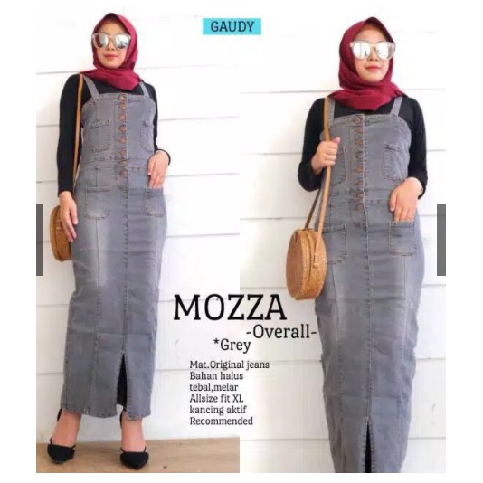 (( 3 WARNA )) MOZZA OVERALL MATT JEANS ORI