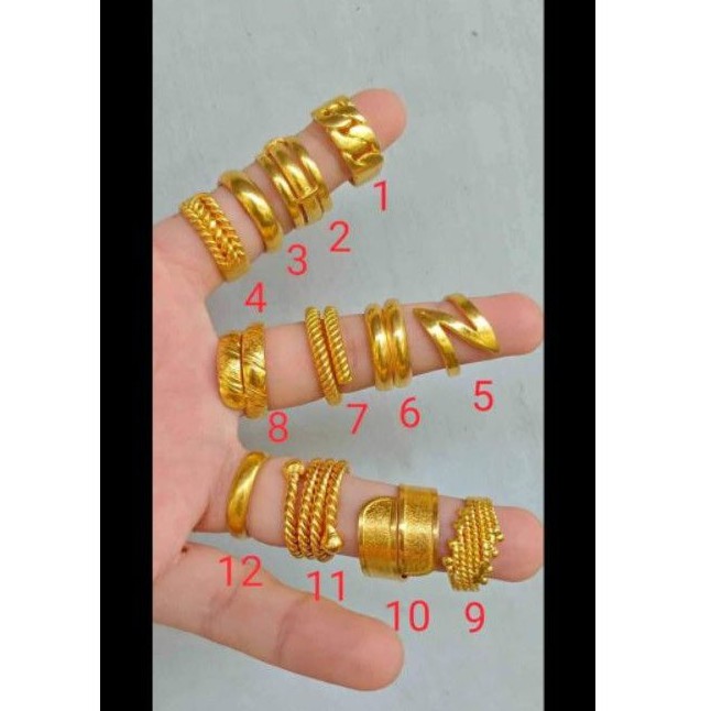 Cincin replika mas 24k(london) emas Toba ,awet,tahan lama,cocok kado