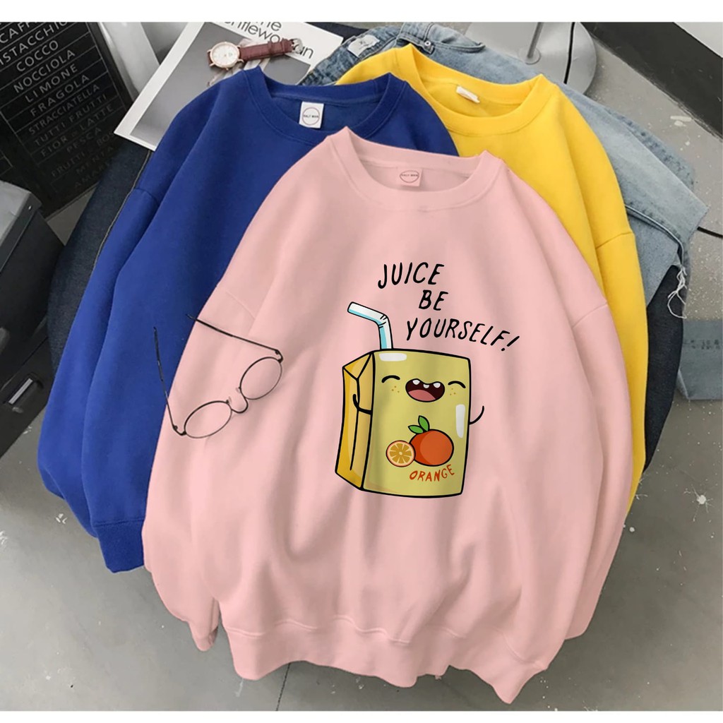 SWEATER WANITA JUICE BE YOURSELF TEBAL TERBARU,