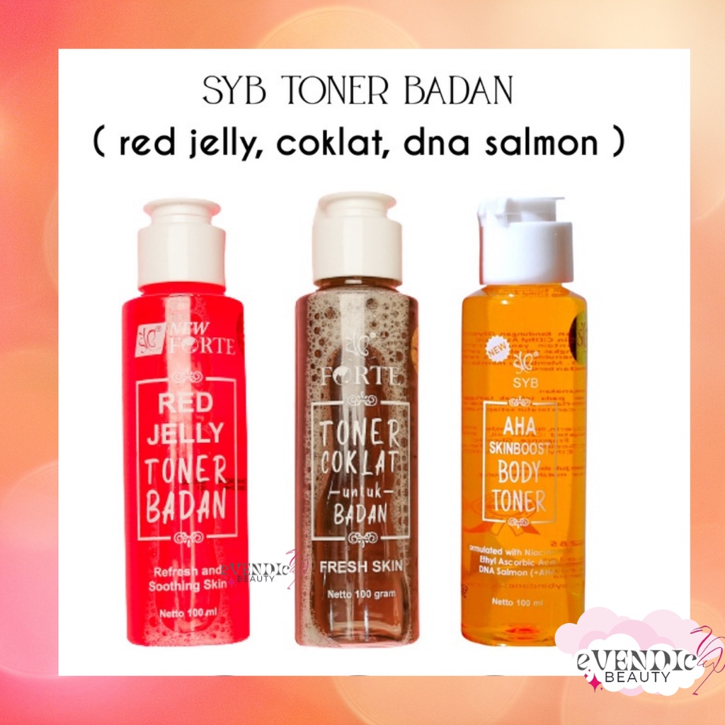 Toner Badan Coklat SYB Forte Original / Red Jelly Toner Badan SYB Forte Original / SYB Skinboost Toner