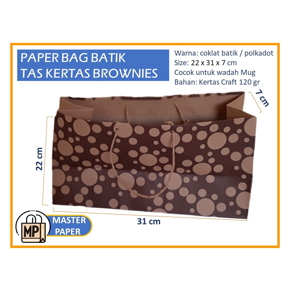 

Paper Bag Batik / Tas Kertas untuk Brownies