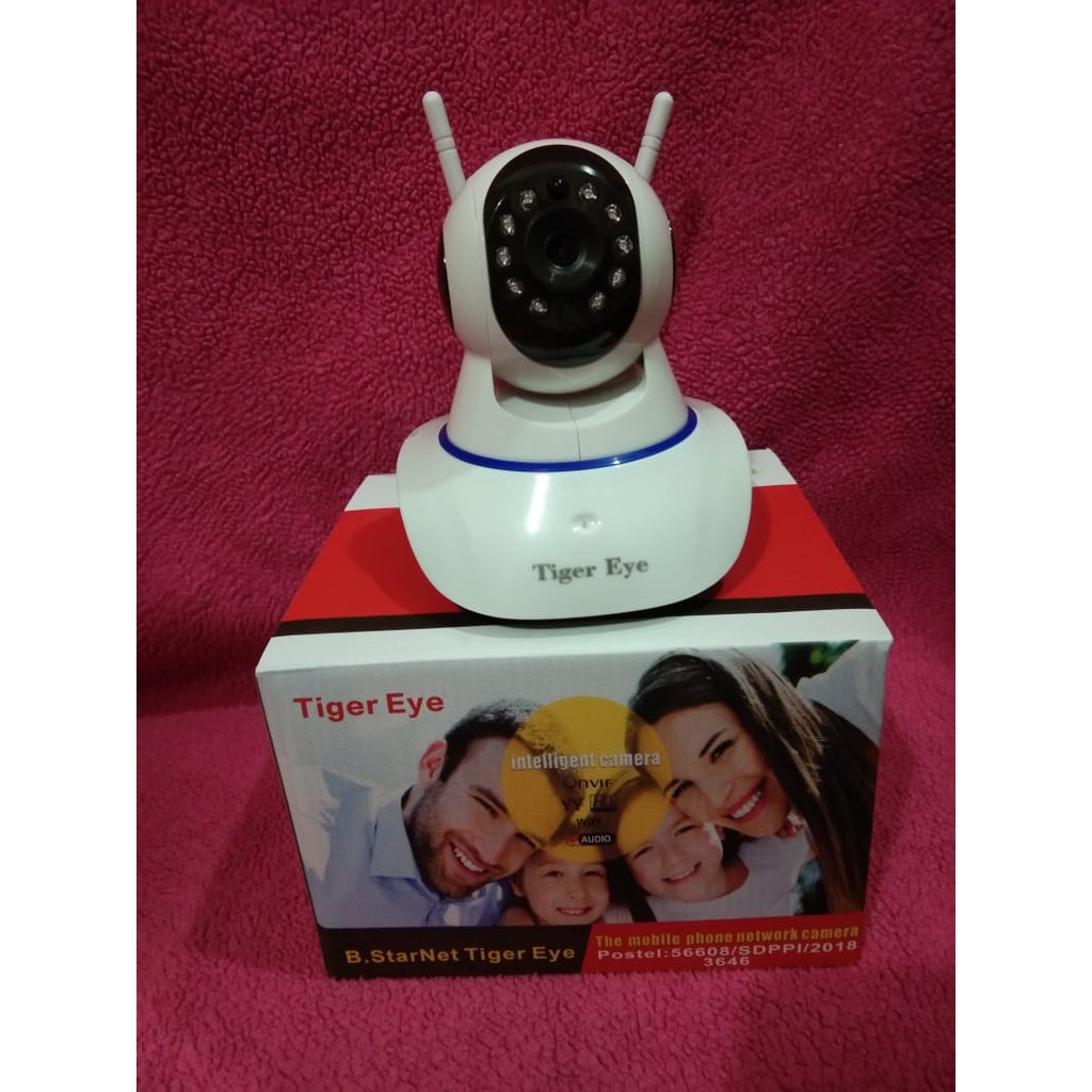 TERMURAH PORTABLE IP CAMERA TIGER EYE Q-8199 CCTV WIRELESS VOICE CALL